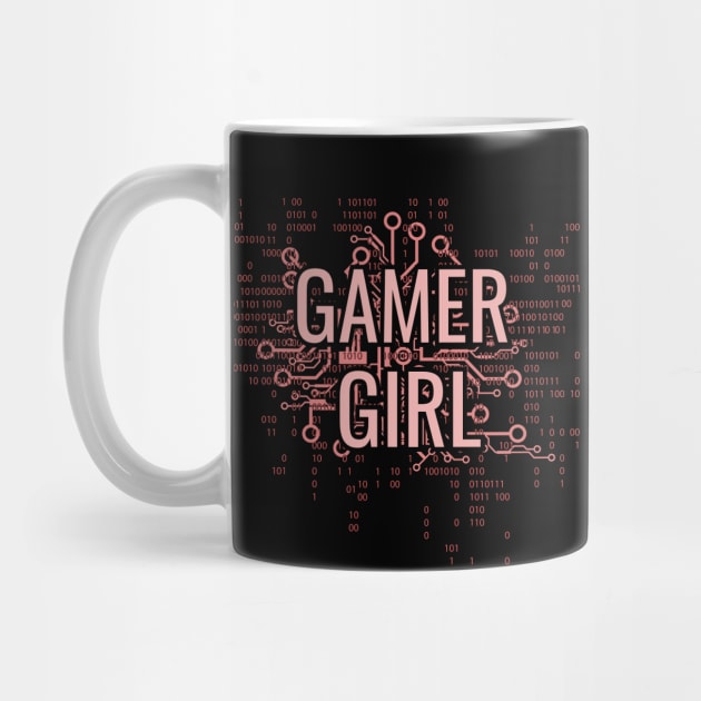 GAMER GIRL Pink cyber circuit by FutureImaging